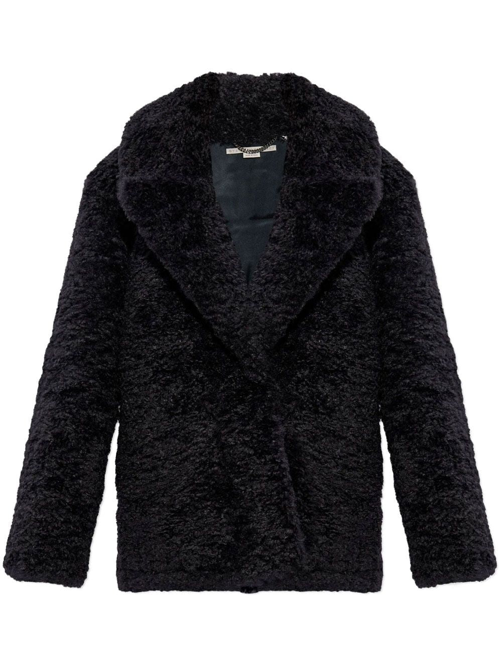 STELLA MCCARTNEY Chic Faux Shearling Winter Jacket in Blue