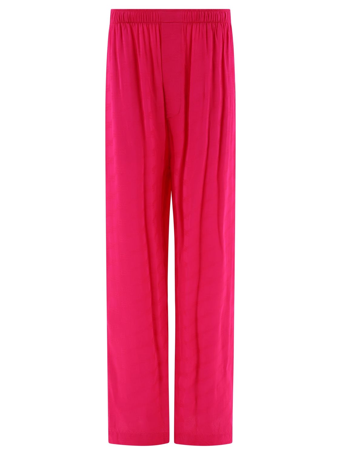 BALENCIAGA High-Rise Monogram Viscose Trousers