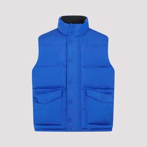 ALEXANDER MCQUEEN FW22 Men's Padded Vest in Blue