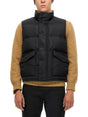 ALEXANDER MCQUEEN Graffiti Logo Print High Neck Down Vest