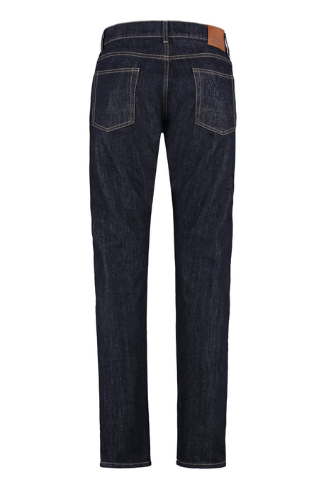 ALEXANDER MCQUEEN Mens 5-Pocket Slim Fit Jeans - Blue