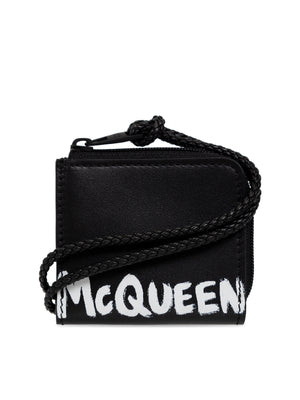 ALEXANDER MCQUEEN Mini Graffiti Logo Wallet