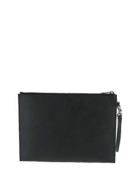 Black Leather iPad Holder - SS23 Collection