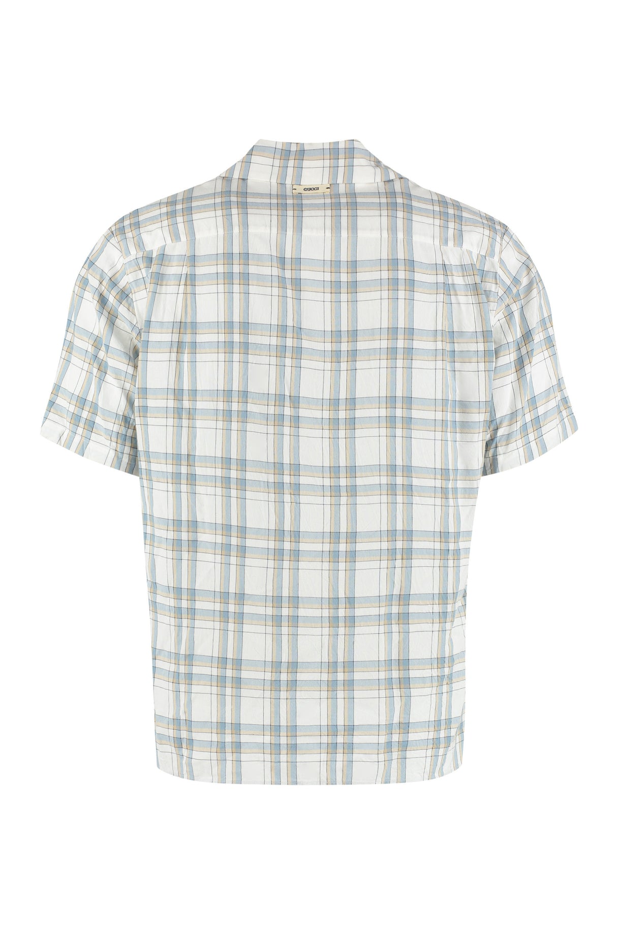 GUCCI Check Motif Short Sleeved Shirt for Men - FW22 Collection