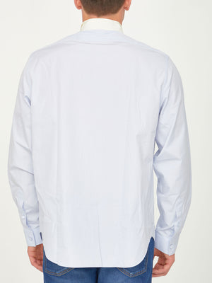 GUCCI Fashionable Men's Cotton Poplin Shirt in Light Blue for FW22