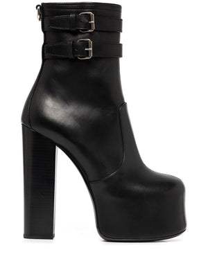 SS22 2024 100% Women's Booties in Black Calf Leather