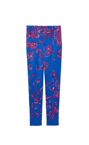 SAINT LAURENT Blue and Fuchsia Gradient Cashmere Pants for Men for SS22