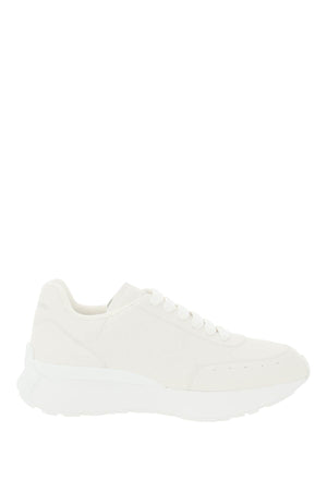 ALEXANDER MCQUEEN Sprint Runner Leather Sneaker - White