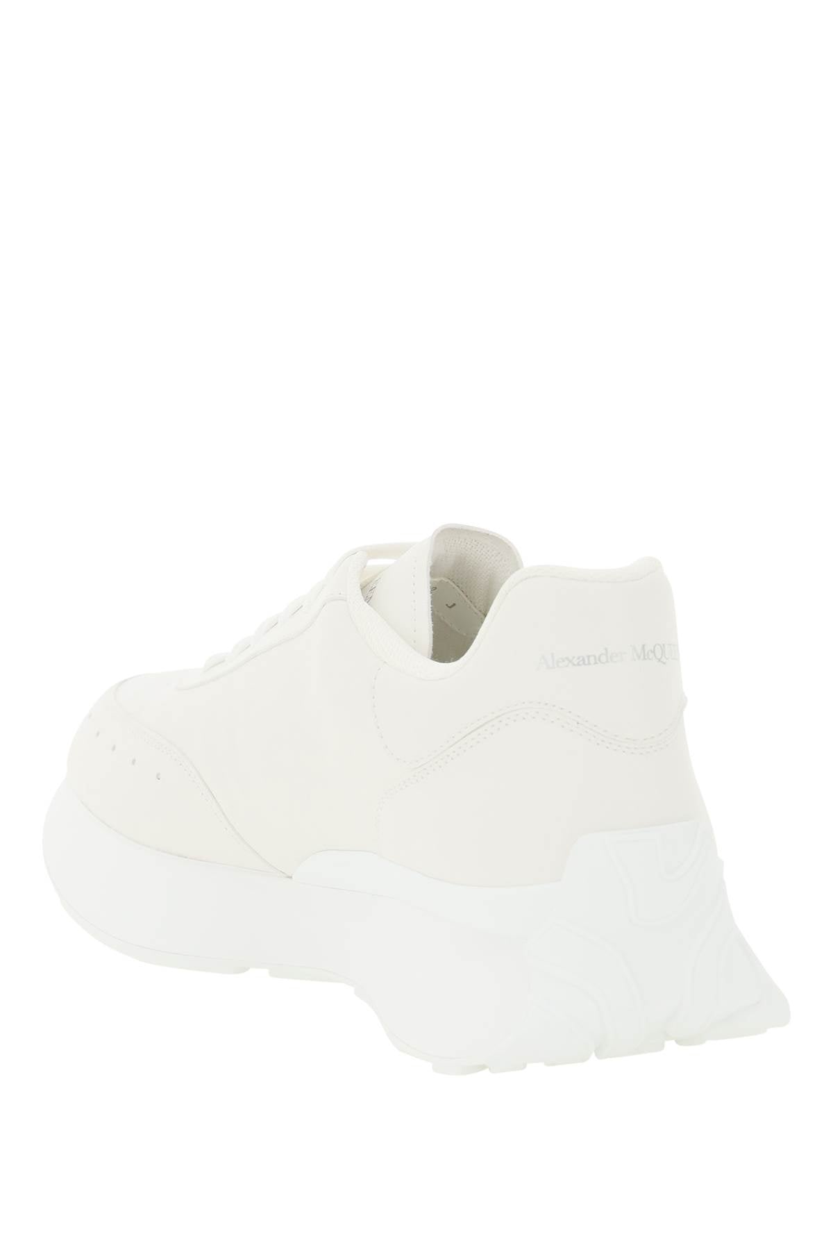 ALEXANDER MCQUEEN Sprint Runner Leather Sneaker - White