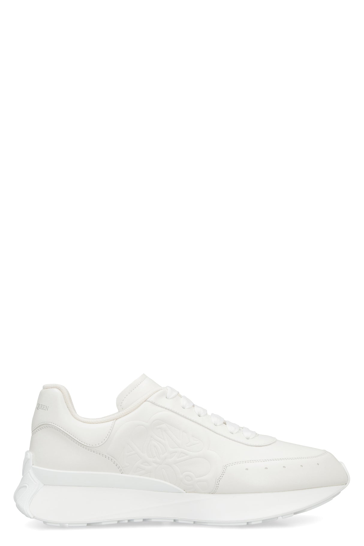 ALEXANDER MCQUEEN Sprint Runner Leather Sneaker - White