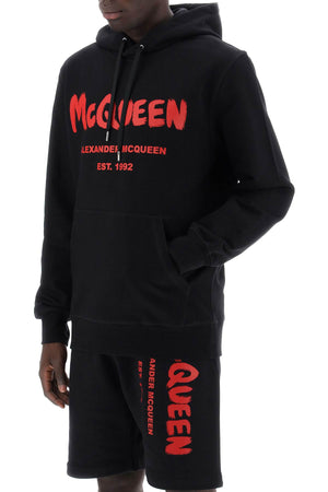 ALEXANDER MCQUEEN Graffiti Print Hoodie