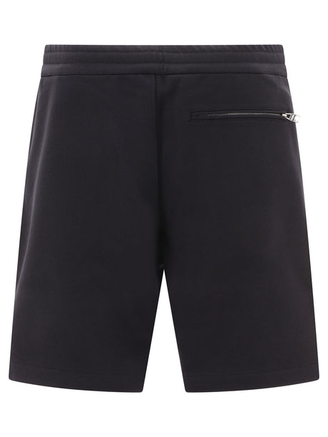 Quần shorts phong cách Graffiti cho nam - Kiểu dáng thường, màu đen, SS24