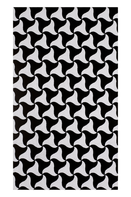 BOTTEGA VENETA Multicolor Beach Towel for Women - Wavy Triangle Print