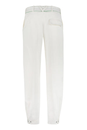 BOTTEGA VENETA White Cotton Trousers for Men - SS22