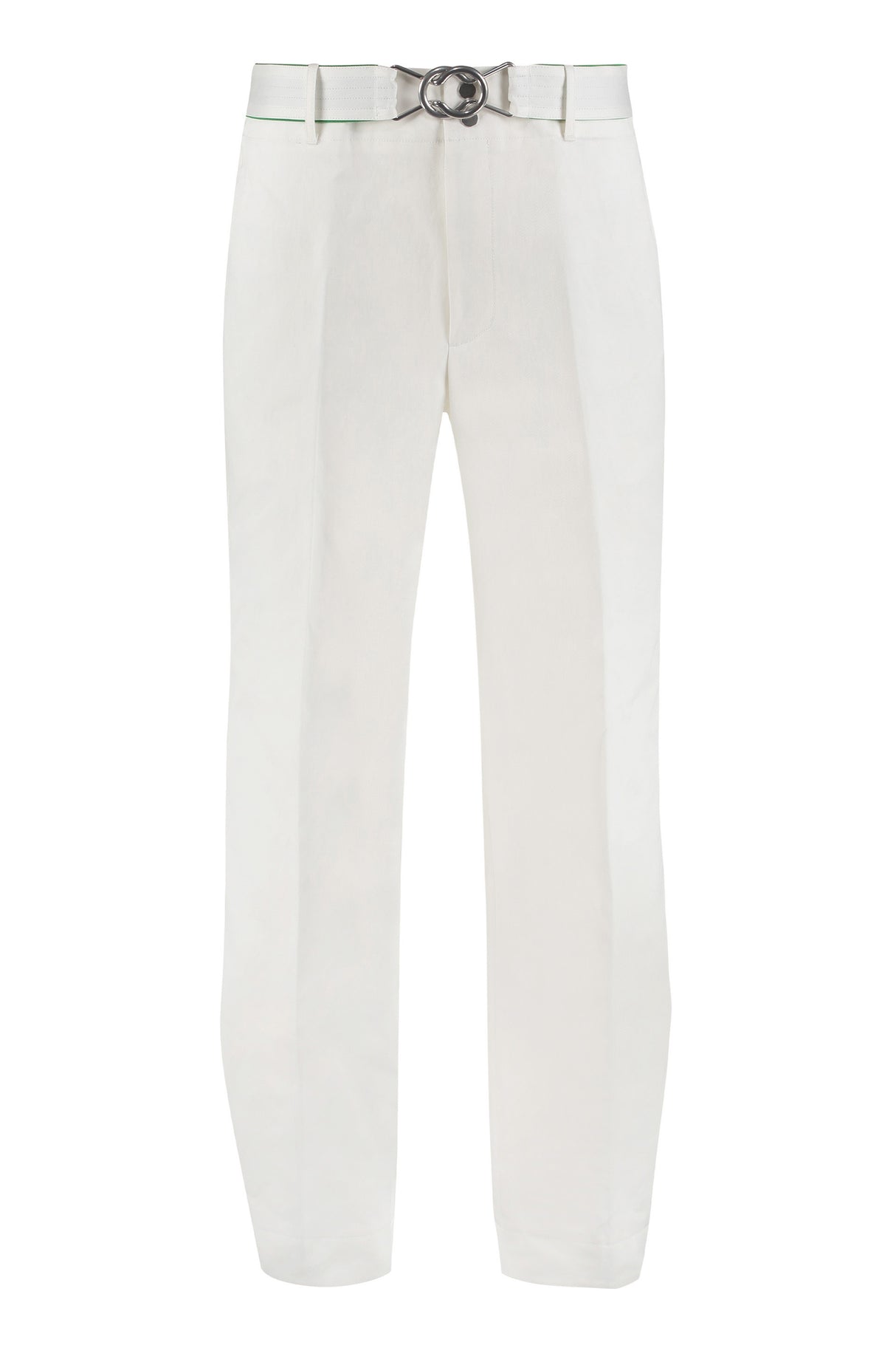 BOTTEGA VENETA White Cotton Trousers for Men - SS22