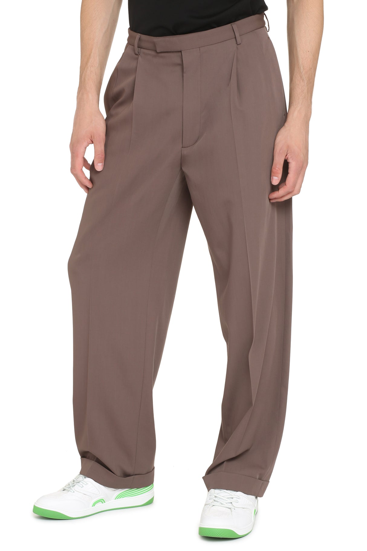 Classic Wool Tailored Trousers for Men