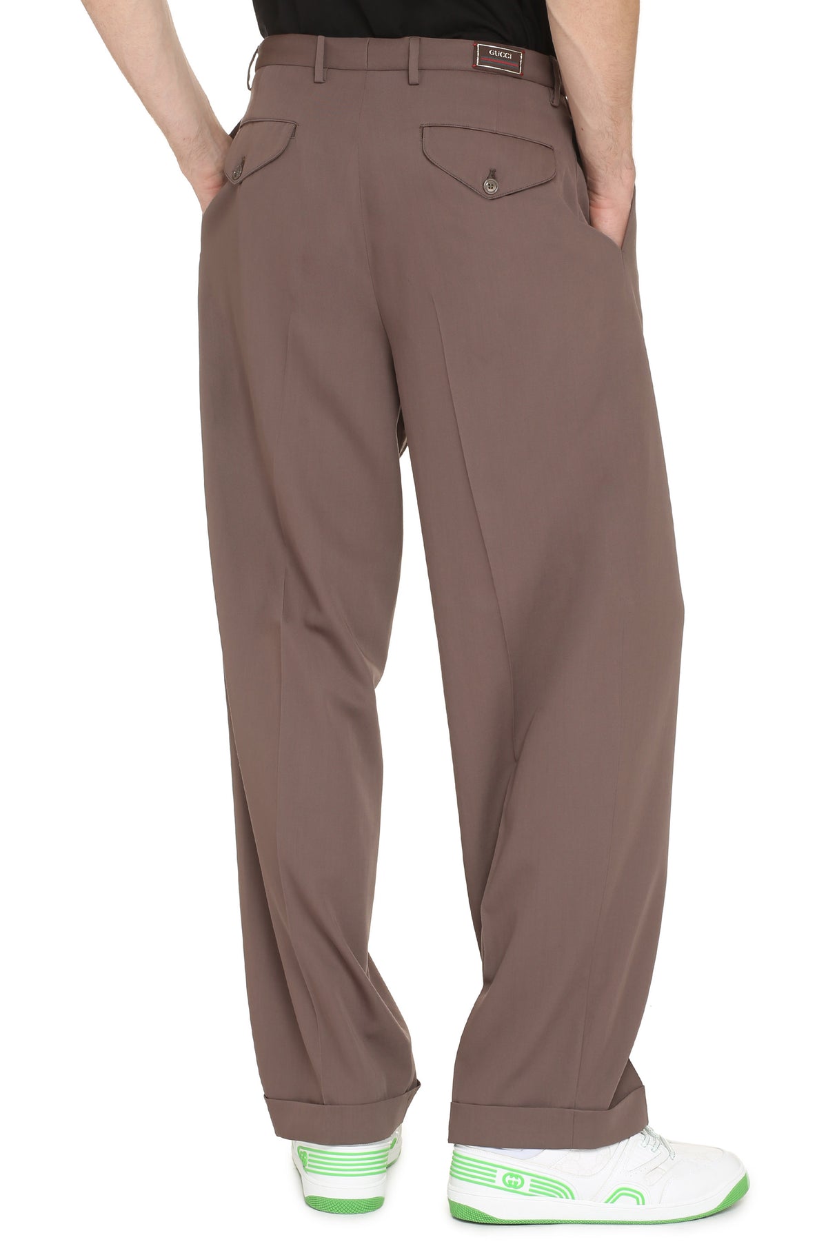 Classy Brown Tailored Men's Trousers