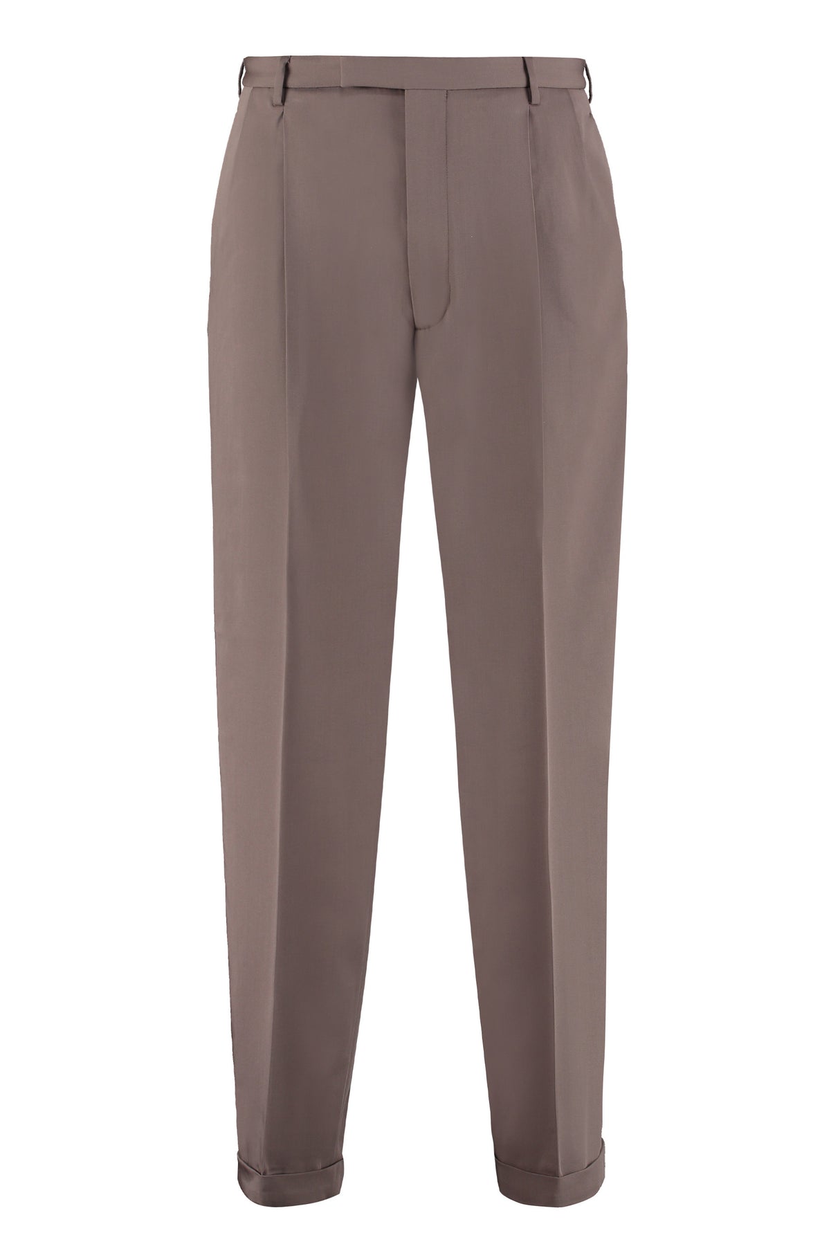 Classy Brown Tailored Men's Trousers