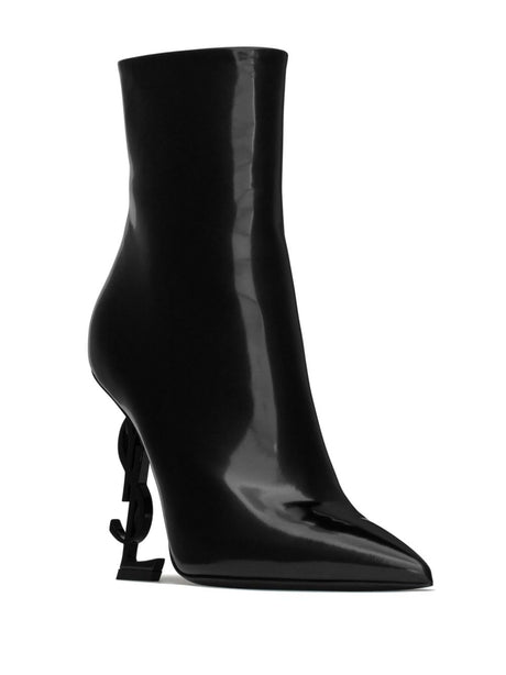 女款黑色时尚牛皮 Opyum 110mm靴子