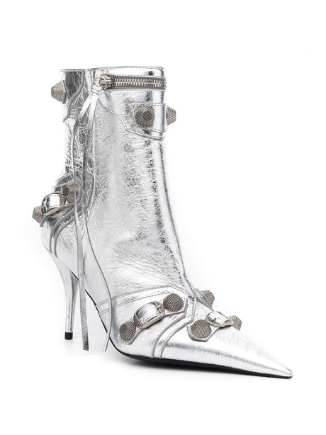 BALENCIAGA Sparkle in the 23FW Season with These Stunning Silver Women Boots