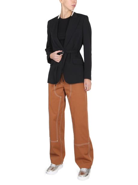 STELLA McCARTNEY Women’s Belted Blazer with Peaked Lapels