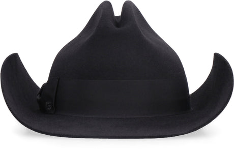 أنيقة للرجال والنساء، قبعة فيلت فاهيا سوداء للموسم الشتوي 2022