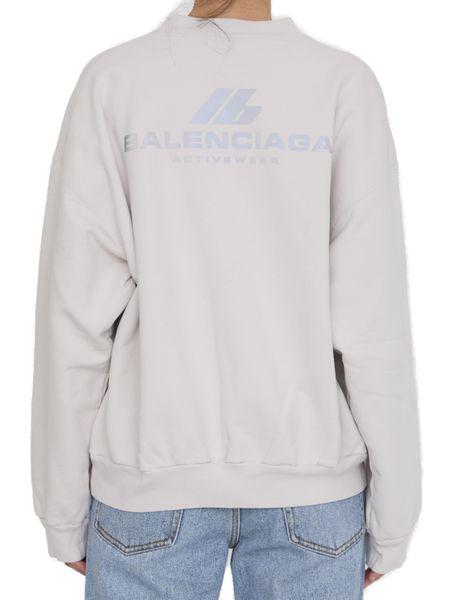 BALENCIAGA Activewear Logo Cotton Sweatshirt