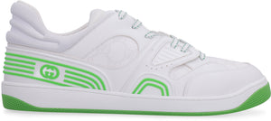 GUCCI Men's White Jacquard Low-Top Sneakers for FW22