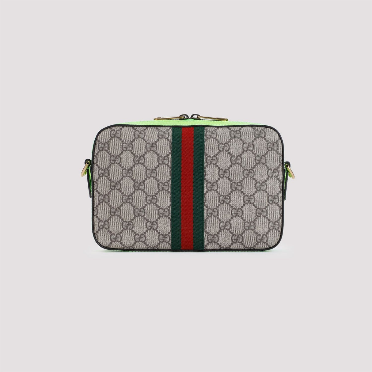 GUCCI Mini GG Supreme Fabric Shoulder Handbag