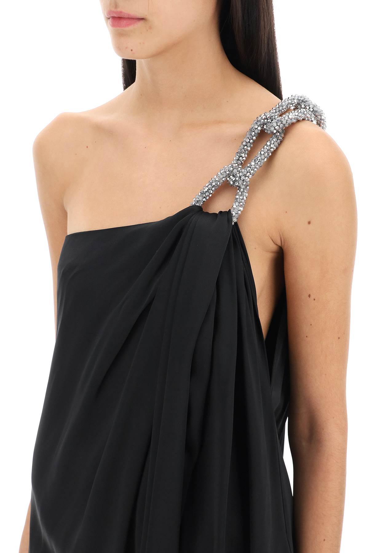 STELLA MCCARTNEY Stunning One-Shoulder Dress with Falabella Chain for Women