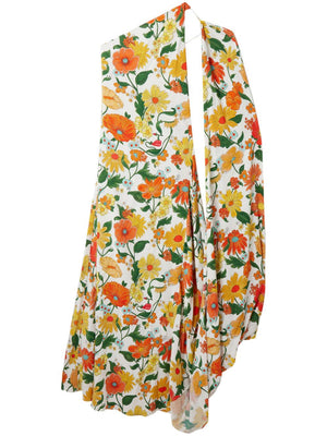 Women's Floral Print Asymmetric Dress