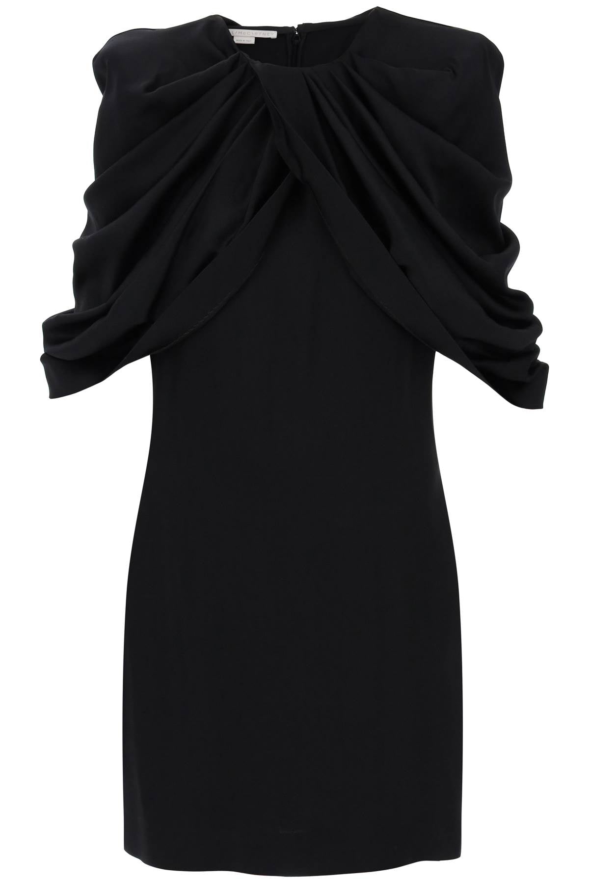 Black Mini Dress with Petal Sleeves by Stella McCartney