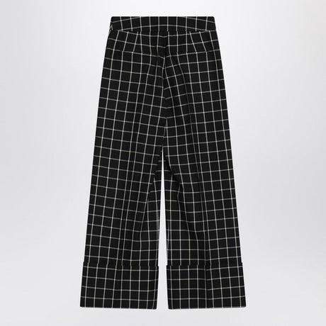 VALENTINO High-Waisted Check Trousers for Women