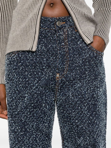 STELLA MCCARTNEY Straight-Leg Denim Bouclé Jeans for Women