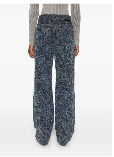 STELLA MCCARTNEY Straight-Leg Denim Bouclé Jeans for Women