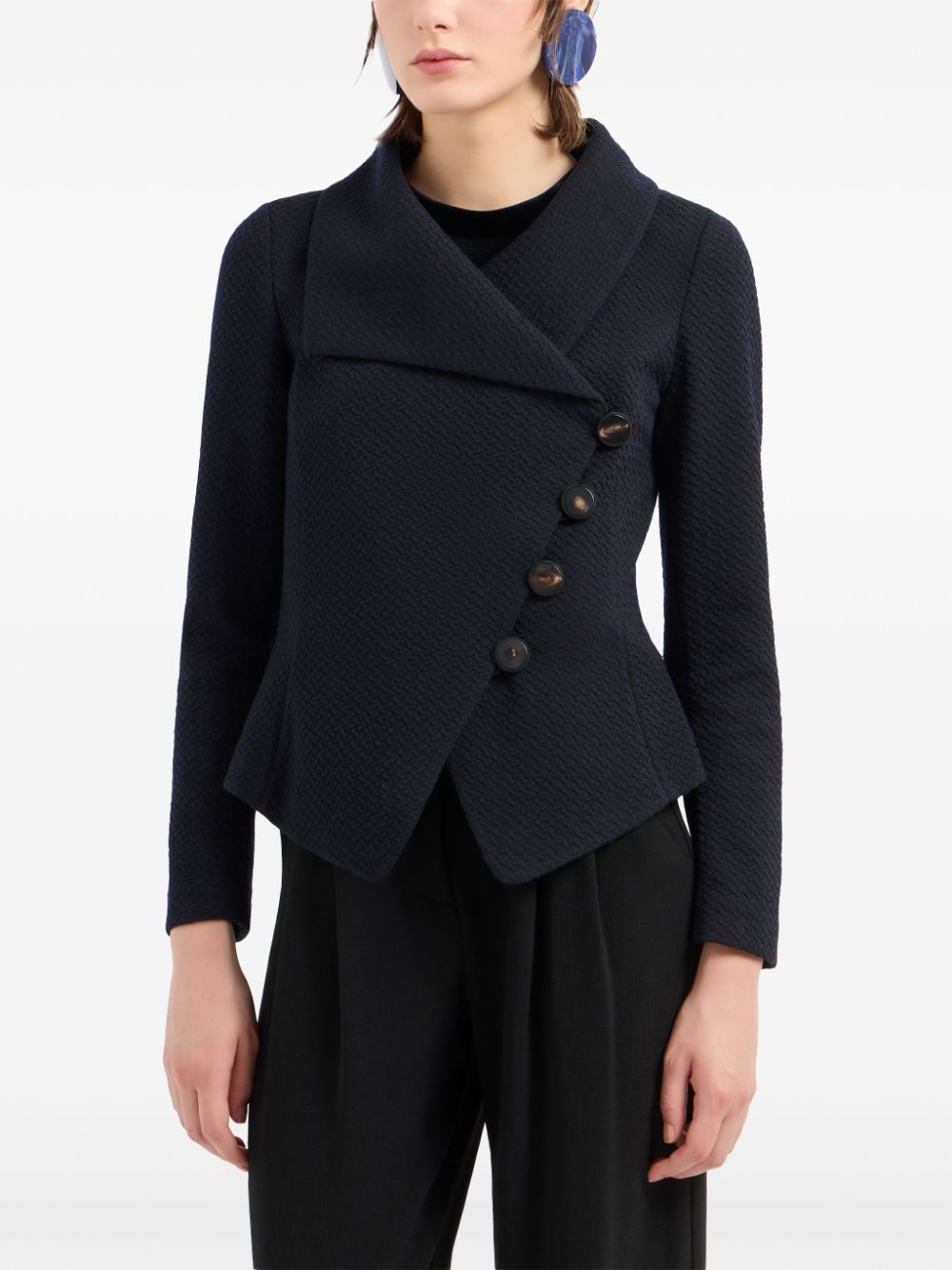 EMPORIO ARMANI Wool Blend Jacket for Women - Fall/Winter 2024