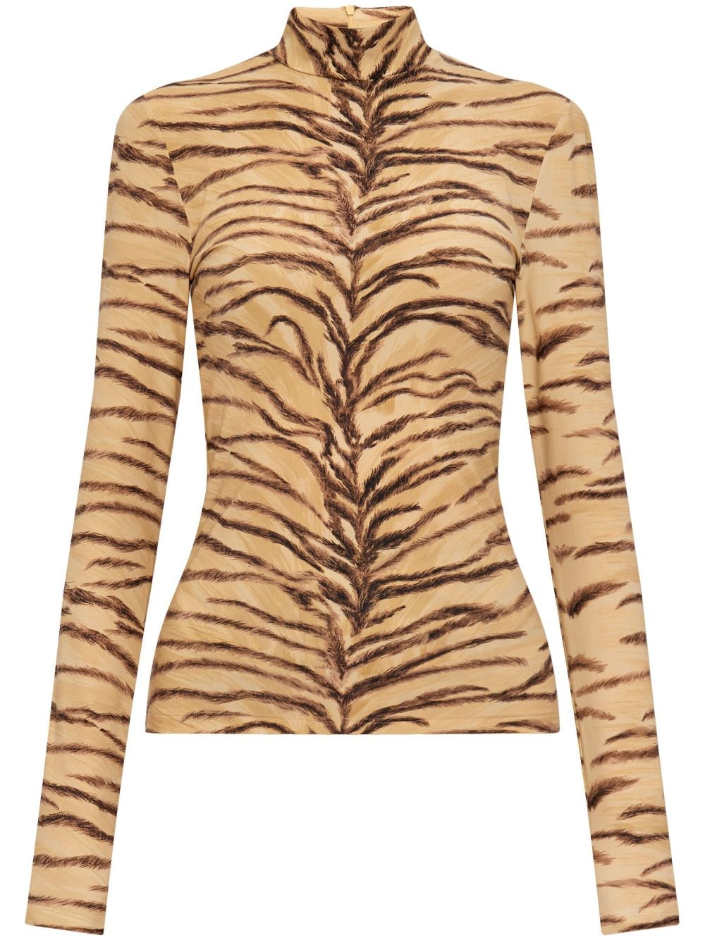 STELLA MCCARTNEY Tiger Print Chic Nylon Top