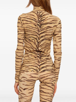 STELLA MCCARTNEY Tiger Print Chic Nylon Top