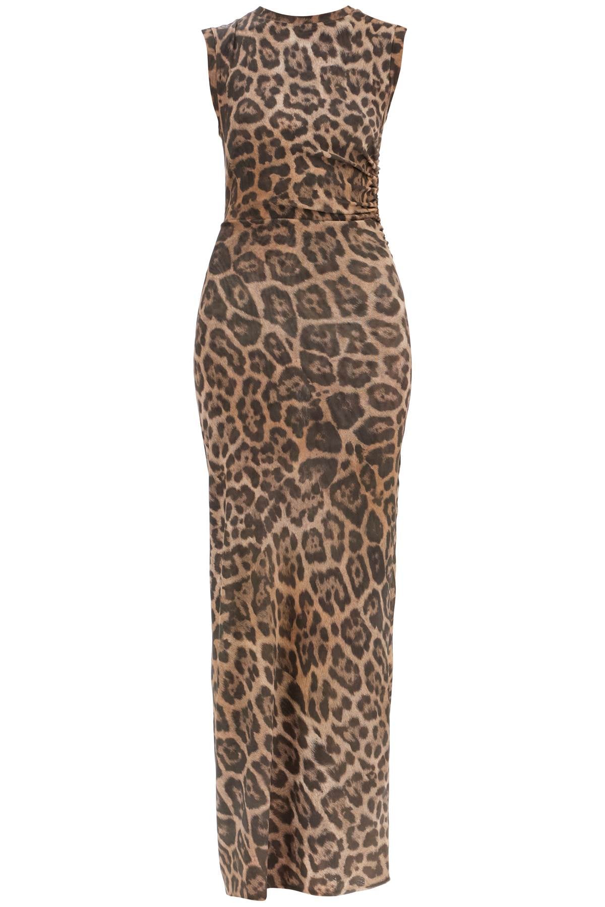 STELLA MCCARTNEY Sleeveless Leopard Print Maxi Dress