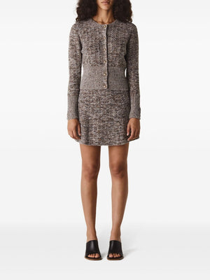 STELLA MCCARTNEY Metallic Marble Wool-Blend Cardigan