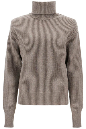 STELLA MCCARTNEY Sophisticated High-Neck Pullover with Padded Shoulders - Size S