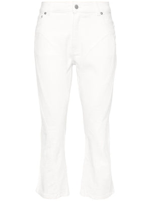 Whitewash Denims for the Modern Woman: 24SS Mugler Women Jeans