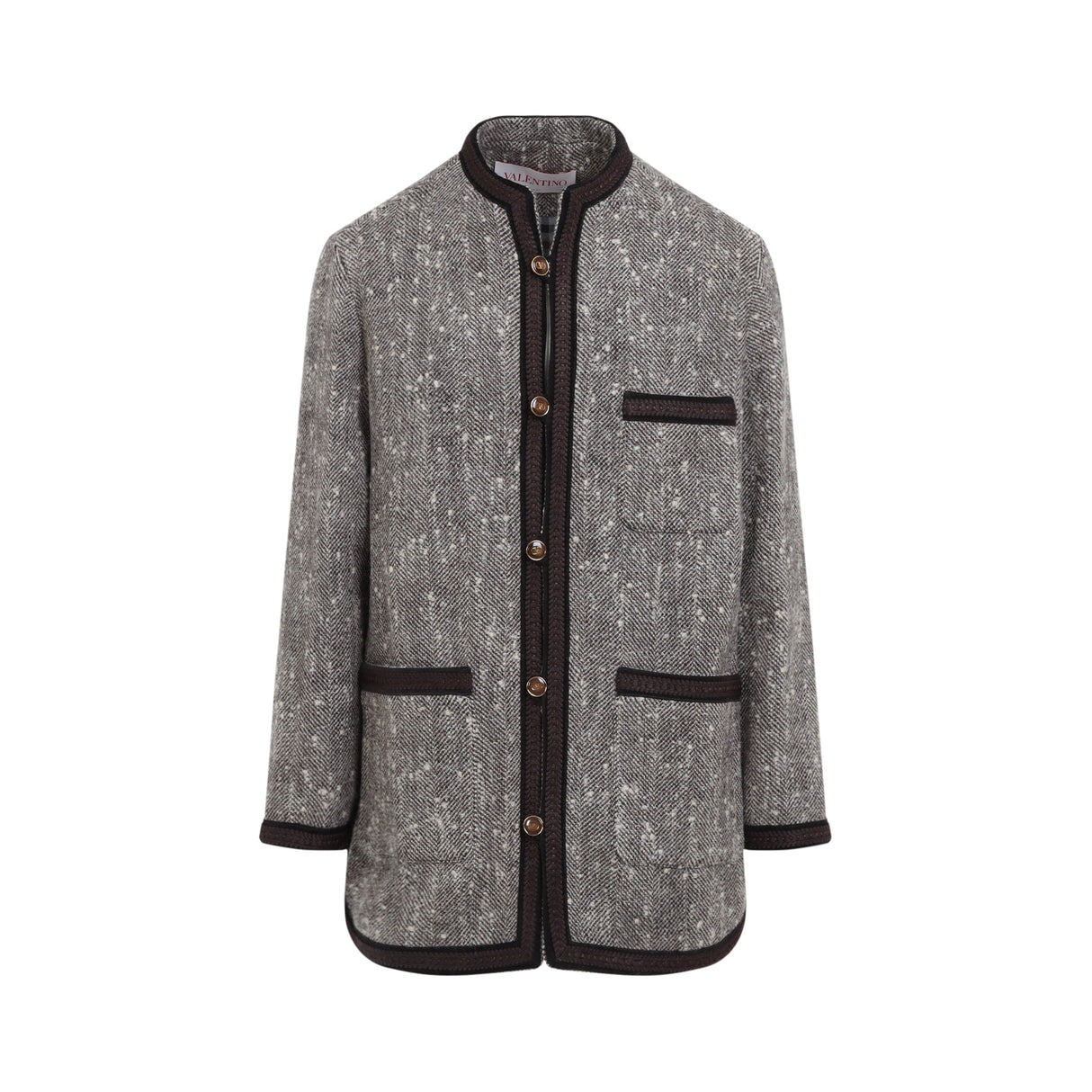 VALENTINO Sophisticated Wool Blend Jacket for Men