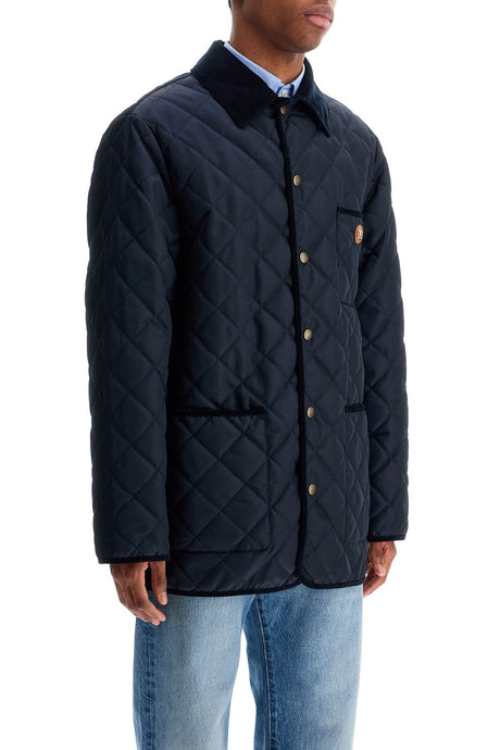 VALENTINO GARAVANI Men's Quilted Jacket with Vlogo - Hip-Length Fit