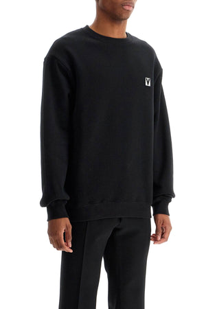 VALENTINO GARAVANI Crewneck Sweatshirt with Logo - Loose Fit