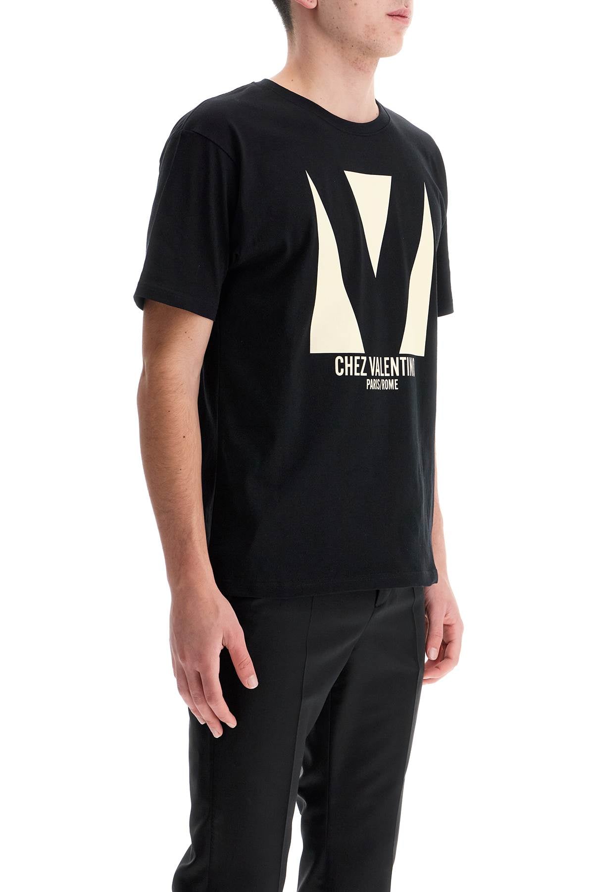 VALENTINO GARAVANI Chez Valentino Crew Neck T-Shirt - Regular Fit