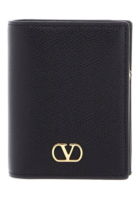 VALENTINO GARAVANI Mini Compact Wallet for Women with Zip Closure