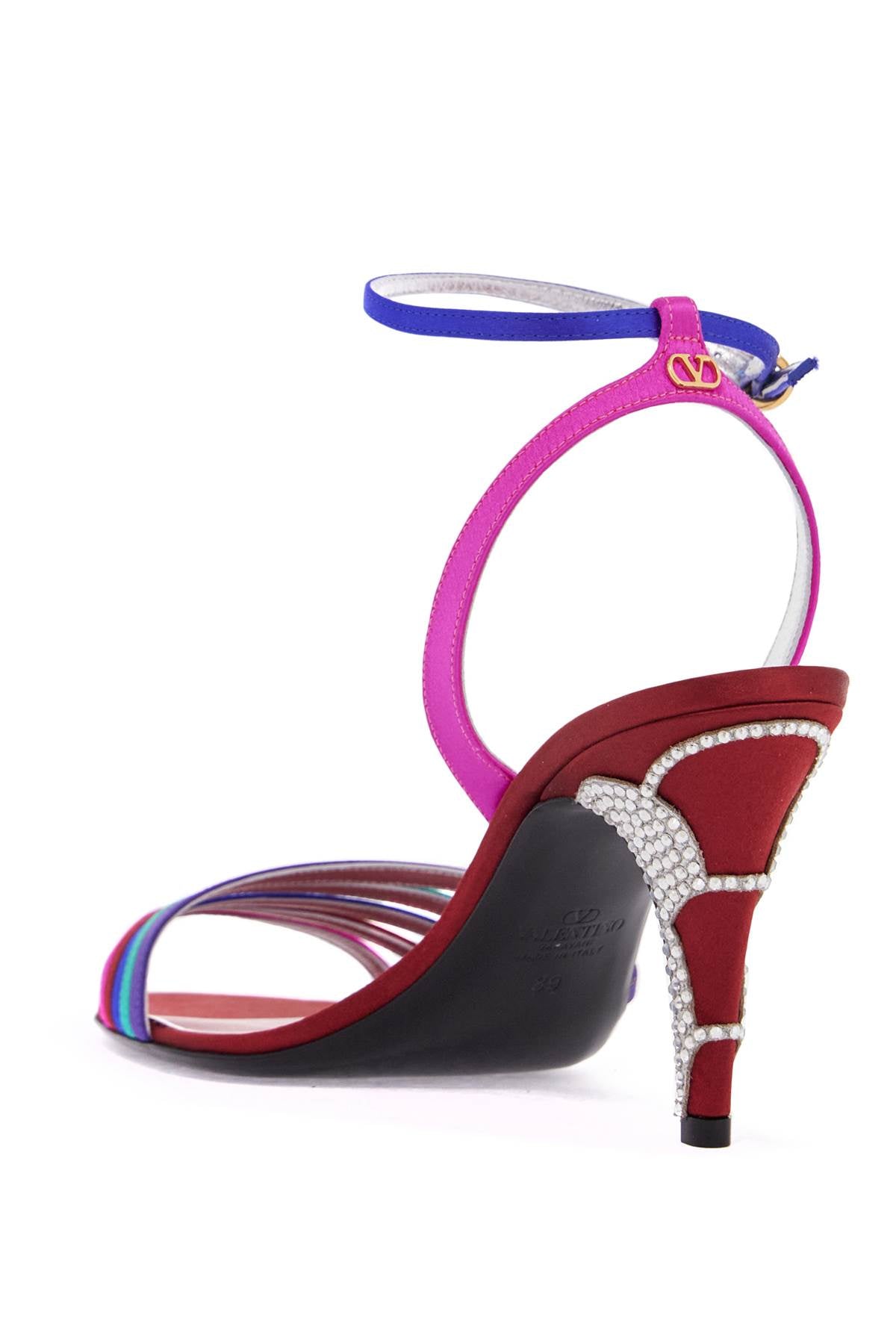 VALENTINO GARAVANI High Heel Mini Sandals with Strass