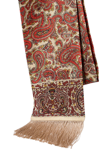 VALENTINO GARAVANI Luxurious Wool Scarf for Men - Spring Summer Collection 2025