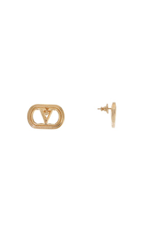 VALENTINO GARAVANI Classic Vlogo-Shaped Mini Earrings